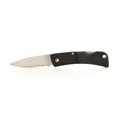 Navaja de acero inox. con mango antideslizante Neg
