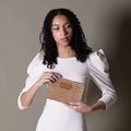 Neceser de papel de rafia