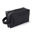 Neceser PU con bolsillo y asa lateral Negro