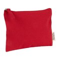Neceser de algodón reciclado color negro Rojo