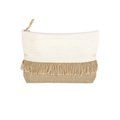 Neceser algodón/yute con flecos Natu