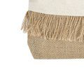 Neceser algodón/yute con flecos