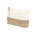 Neceser algodón/yute con flecos