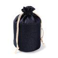 Neceser cilíndrico de lona denim Denim