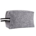 Neceser de fieltro RPET con asa Gris