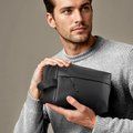 Neceser PU con bolsillo y asa lateral NE