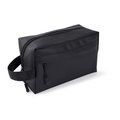 Neceser PU con bolsillo y asa lateral Negro