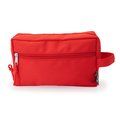 Neceser RPET con bolsillo lateral Rojo