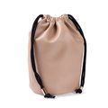 Neceser tipo bolsa de PU con forro interior Beige