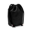 Neceser tipo bolsa de PU con forro interior Negro