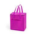 Nevera de non-woven con bolsillo frontal y asa de transporte Fucsi