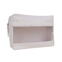 Neceser en canvas reciclado con ventana Natural
