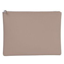 Neceser de PU con tirador a juego Beige