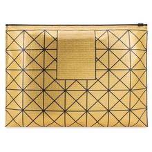 Neceser Zip con Diseño Metalizado Or