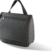 Neceser con bolsillo de rejilla y gancho Black