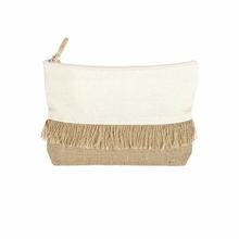 Neceser algodón/yute con flecos Natu