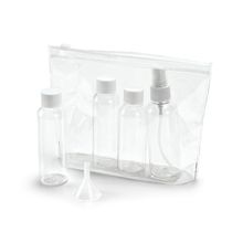Neceser Hermético de Viaje con 3 Envases Transparente