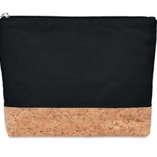 Neceser Algodón con Base de Corcho Negro