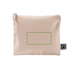 Neceser plano de algodón fairtrade 220 g | Frontal | 100 x 50