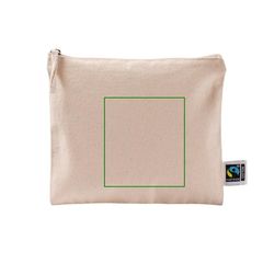 Neceser plano de algodón fairtrade 220 g | Frontal | 95 x 100
