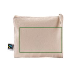 Neceser plano de algodón fairtrade 220 g | Trasera | 170 x 100