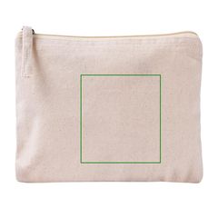 Neceser plano algodón orgánico certificado | Frontal | 95 x 100