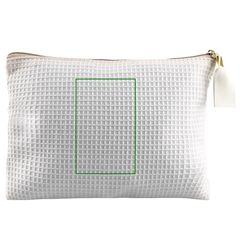 Neceser waffle con tirador dorado | Trasera | 60 x 95
