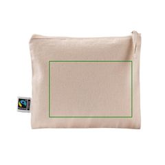 Neceser plano de algodón fairtrade 220 g | Trasera | 150 x 100