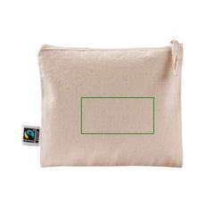 Neceser plano de algodón fairtrade 220 g | Trasera | 100 x 50
