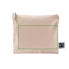 Neceser plano de algodón fairtrade 220 g | Frontal | 170 x 100