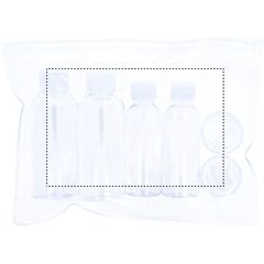 Neceser con 6 envases vacíos para viaje | Frontal | 150 x 100