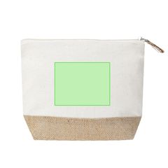 Neceser de yute con cremallera | Centrado cara A | 90 x 70
