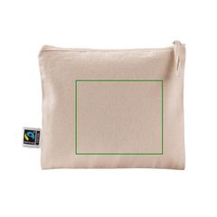 Neceser plano de algodón fairtrade 220 g | Trasera | 120 x 100