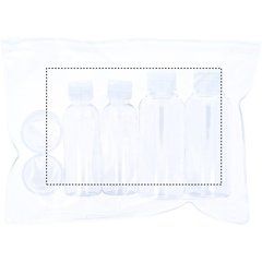 Neceser con 6 envases vacíos para viaje | Trasero | 150 x 100
