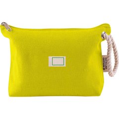 Neceser de algodón con asa de cuerda | Etiqueta | 30 x 20