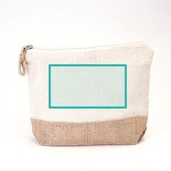 Neceser de algodón con base y tirador de yute | ZONA1 | 130 x 80