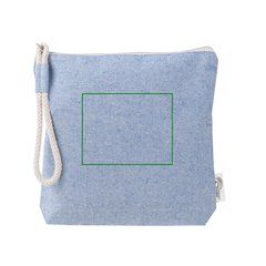 Neceser de algodón reciclado 320 gr/m² | Frontal | 140 x 95