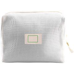Neceser de algodón waffle | Etiqueta | 30 x 20