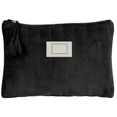 Neceser Aterciopelado con Lineas | Etiqueta | 30 x 20