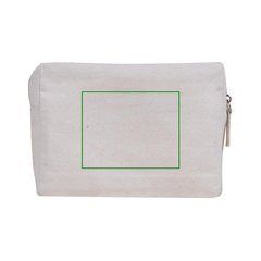 Neceser en canvas reciclado con ventana | Trasera | 130 x 80