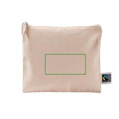 Neceser plano de algodón fairtrade 220 g | Frontal | 100 x 50