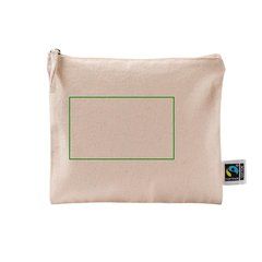 Neceser plano de algodón fairtrade 220 g | Frontal | 120 x 70