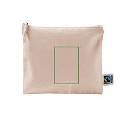 Neceser plano de algodón fairtrade 220 g | Frontal | 60 x 95
