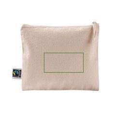 Neceser plano de algodón fairtrade 220 g | Trasera | 100 x 50