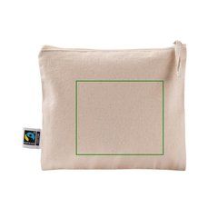 Neceser plano de algodón fairtrade 220 g | Trasera | 120 x 100