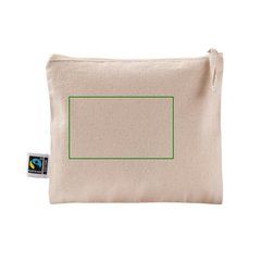 Neceser plano de algodón fairtrade 220 g | Trasera | 120 x 70