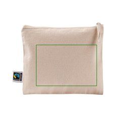 Neceser plano de algodón fairtrade 220 g | Trasera | 150 x 100