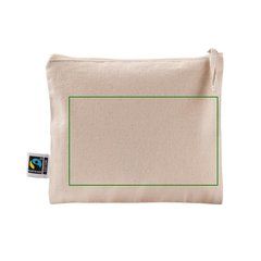 Neceser plano de algodón fairtrade 220 g | Trasera | 170 x 100