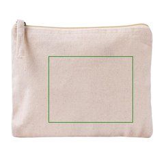 Neceser plano algodón orgánico certificado | Frontal | 120 x 100