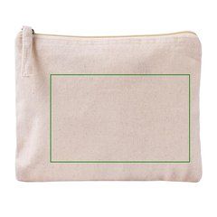 Neceser plano algodón orgánico certificado | Frontal | 150 x 100